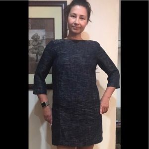 Joules UK navy dress, tweedy AND AMAZE for FALL